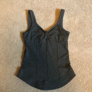 Prana women’s fitted yoga tank, built in bra